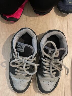 Nike Black and Gray Skate Sneakers
